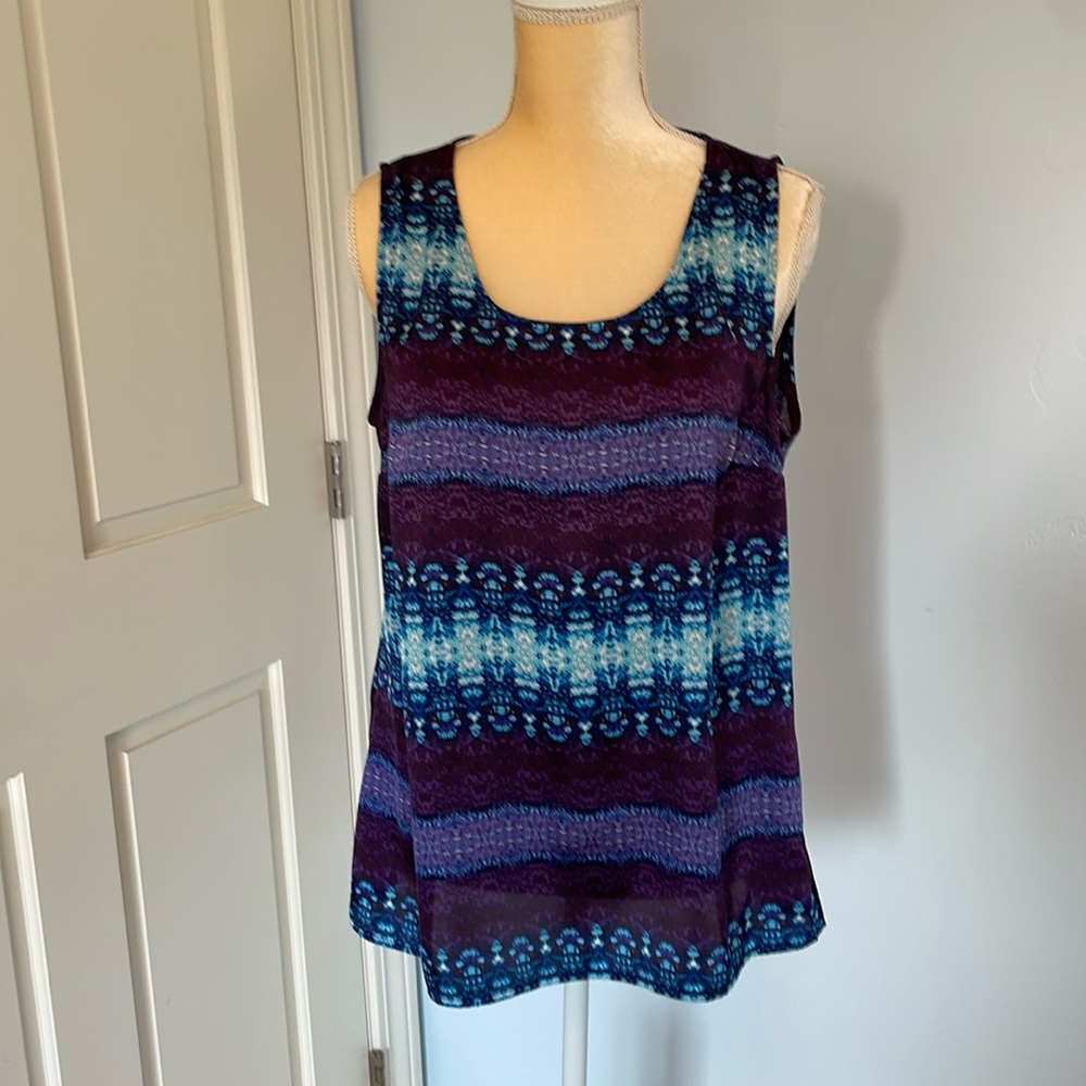 Coldwater Creek Medium Sleeveless Blouse - Lightweight with Fun Colors.
